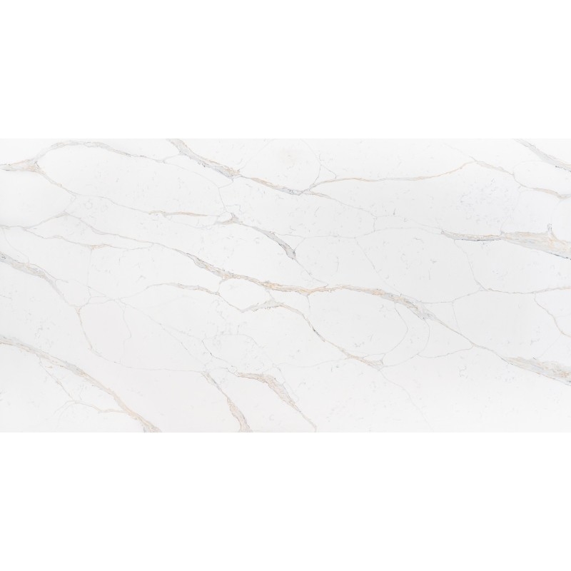 Calacatta Gold Details Very Good Quartz Surface 2/3 Cm Bathroom Vanity Flexural Strength 40-70