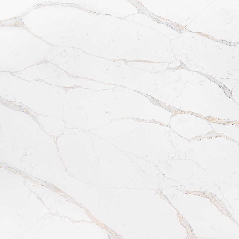 Calacatta Gold Details Very Good Quartz Surface 2/3 Cm Bathroom Vanity Flexural Strength 40-70