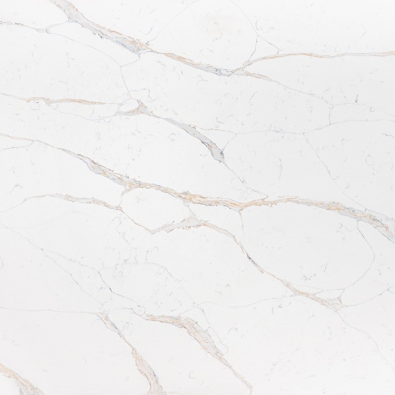 Calacatta Gold Details Very Good Quartz Surface 2/3 Cm Bathroom Vanity Flexural Strength 40-70