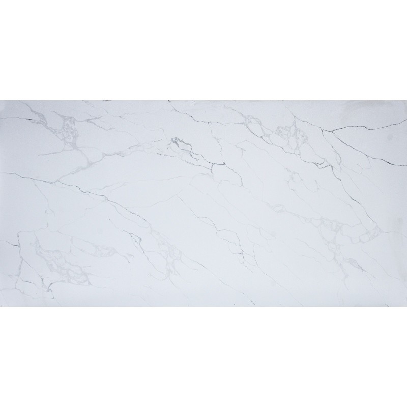 Quartz Slab Strong Resistance To Acid And Alkali Corrosion White Calacatta Quartz