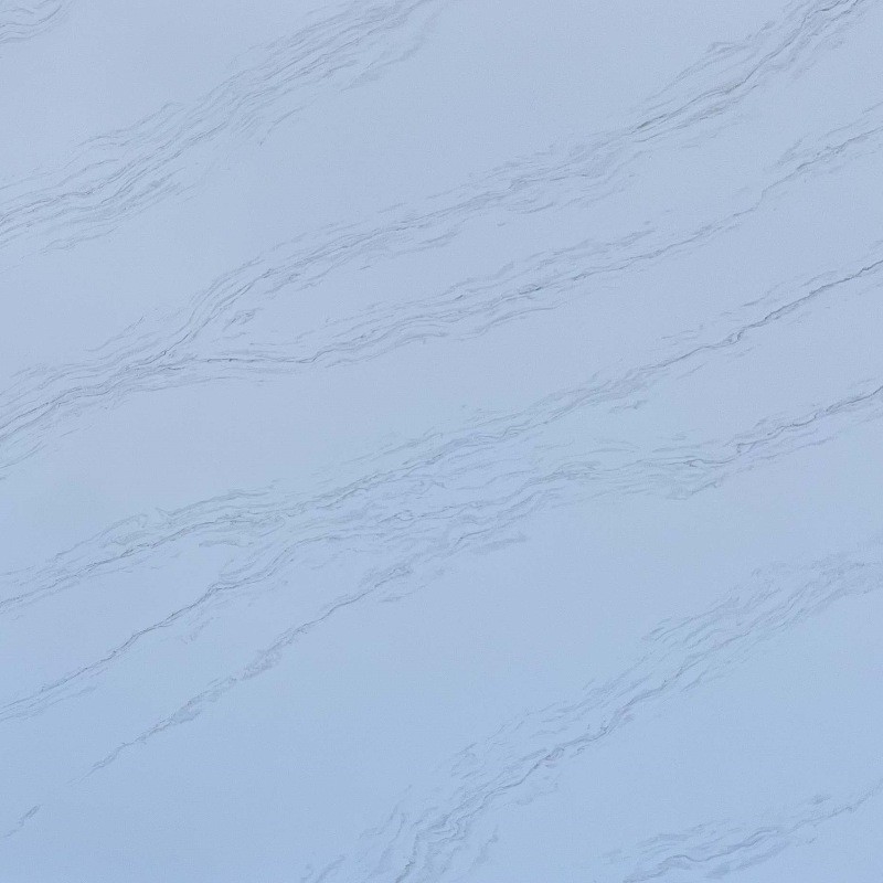 Low Cost Quartz Countertops 2/3cm White Counter Top Low Absorbency Bathroom Vanity