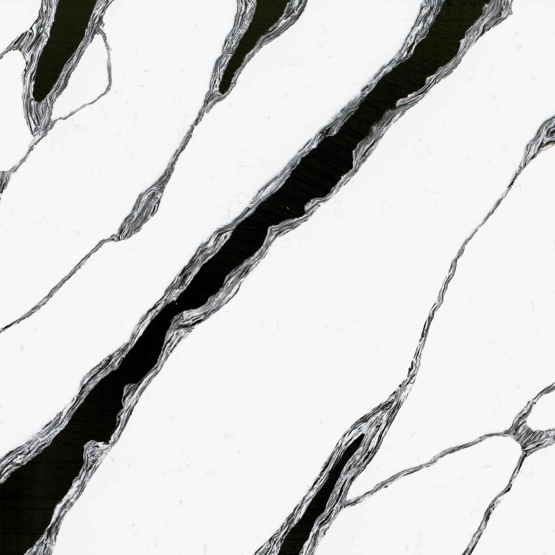 White panda black and white quartz Flexural Strength 40-70 Top Quartz Countertops Effortless Cleaning
