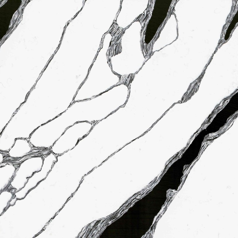 White panda black and white quartz Flexural Strength 40-70 Top Quartz Countertops Effortless Cleaning