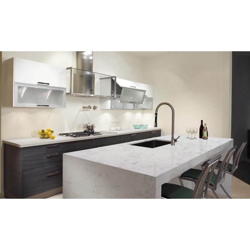 Mohs Hardness 7 Quartz Kitchen Platform Floor Tile Simple And Comfortable