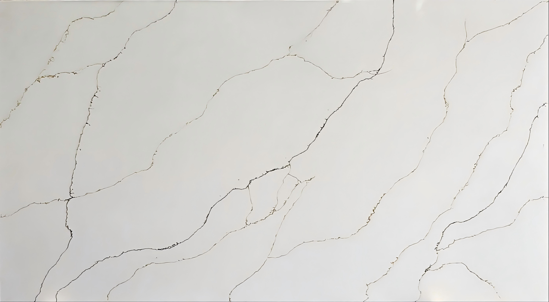 Super Jumbo Size OLK2335 Quartz Stone for Kitchen Platform with Recyclable Raw Materials and Antimicrobial Properties for Eco-Friendly Design
