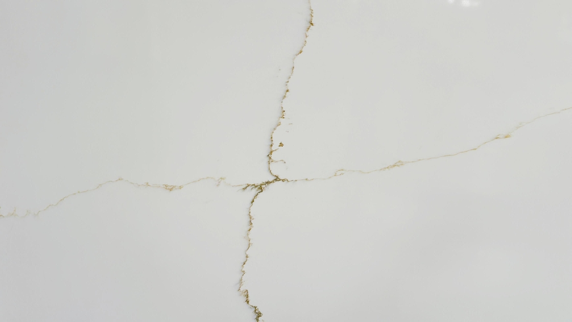 OLK2335 Super Jumbo Size Quartz Stone for Kitchen Platform with Recyclable Raw Materials and Antimicrobial Properties for Eco-Friendly Design