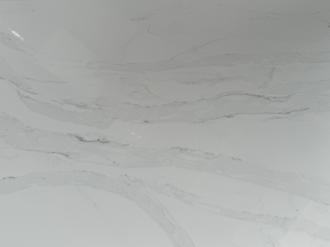 OLB7082 White Quartz Surface Passerby Series Manufacturer commercial quartz surface subversive price eco friendliness