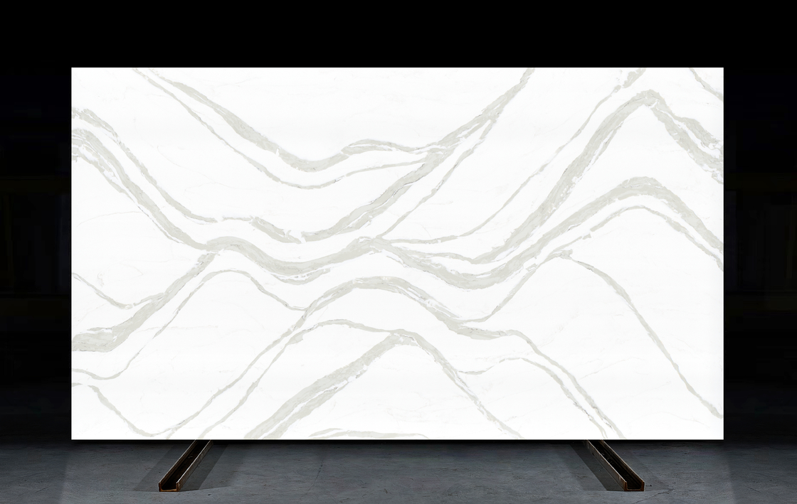 OLK7528 Big Wave Natural Stone Style Contractors And Wholesalers' Favorite Quartz Stone Surfaces