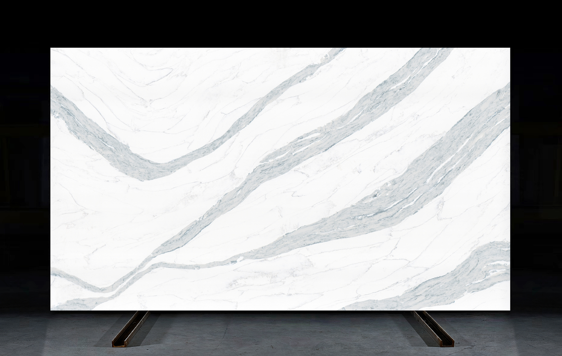 OLK7526 Strong Wave Natural Stone Looking Contractors And Wholesalers' Favorite Quartz Stone Surfaces