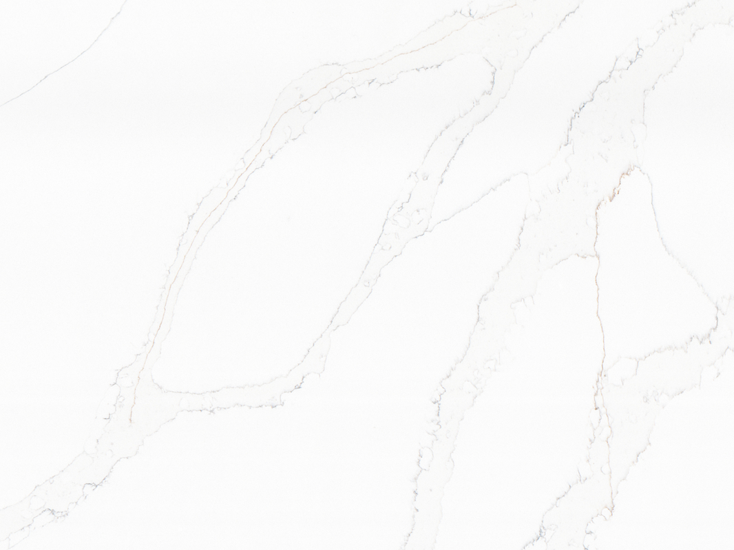 OLK3101 Calacatta Looking Quartz Stone Inventory In Warehouse Huge Stock Basic Calacatta White
