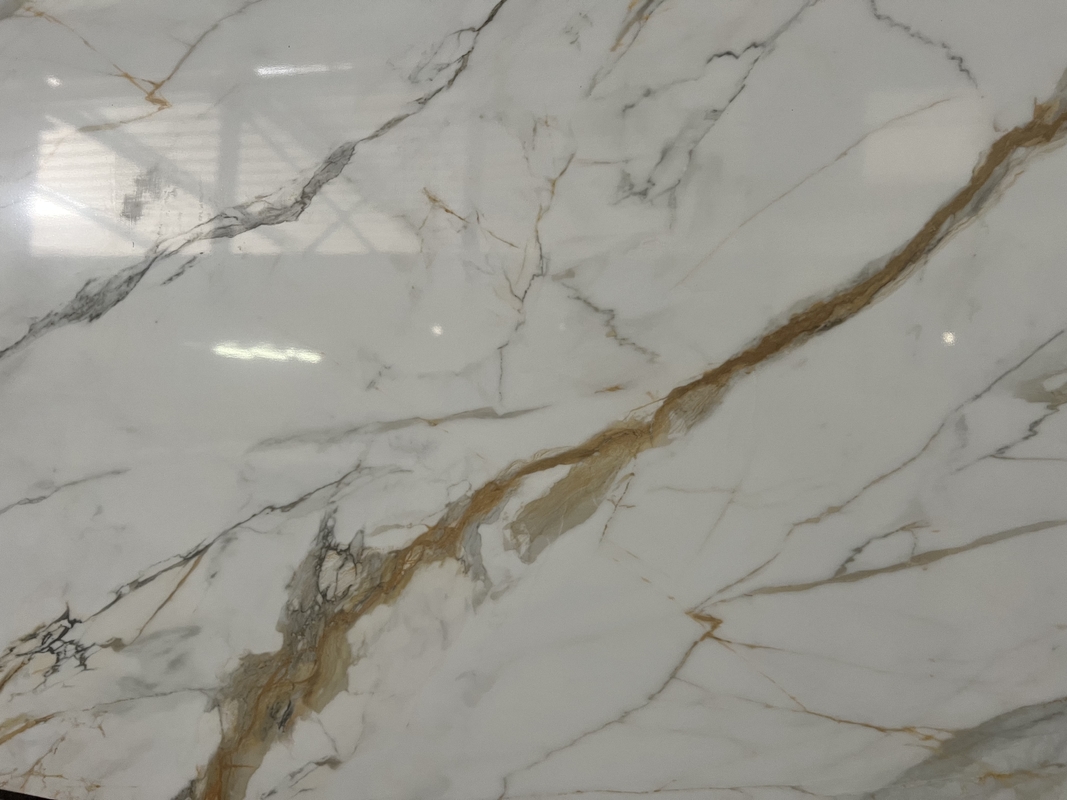 OLC510T Calacatta Gold Printed Stone Contractors And Wholesalers' Favorite Hd Inkjet Print Technology Slab