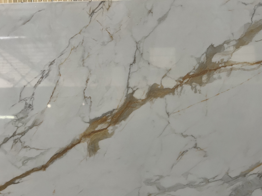 OLC510T Calacatta Gold Printed Stone Contractors And Wholesalers' Favorite Hd Inkjet Print Technology Slab